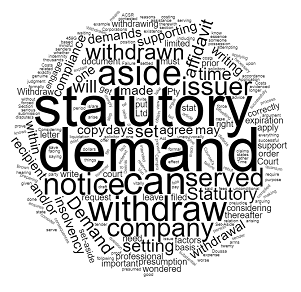 Statutory demand 